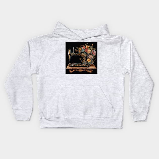 The sewing machine Kids Hoodie by Imagier